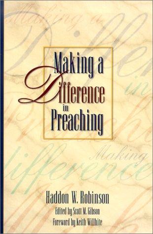 MAKING A DIFFERENCE IN PREACHING