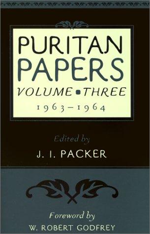 PURITAN PAPERS VOL.3 1963-64