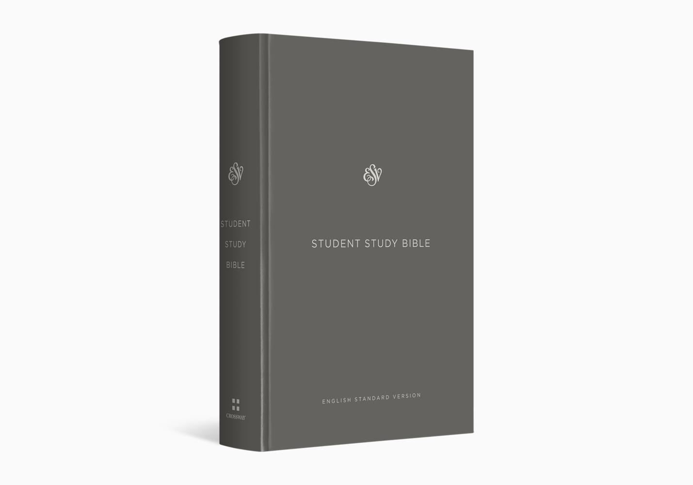 ESV STUDENT STUDY BIBLE HC GREY