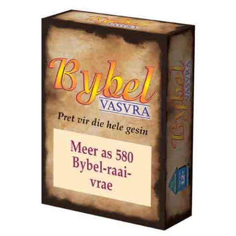 BYBEL VASVRA KAARTJIES BOKSSTEL