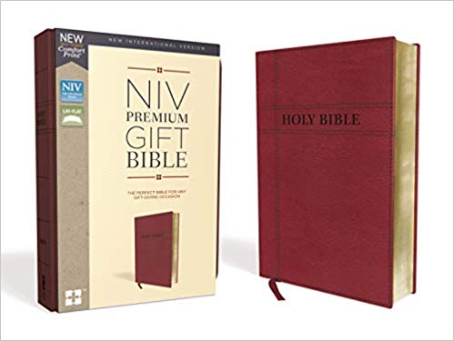 NIV PREM GIFT BURGUNDY IM