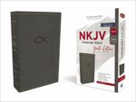 NKJV THINLINE YOUTH GRAY IM