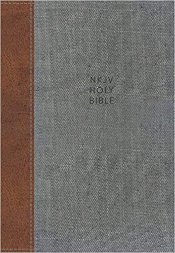 NKJV REFERENCE LP TAN/GRAY CLOTH BOARD