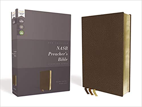 NASB PREACHER'S BIBLE BROWN IM