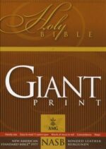 NASB GIANT PRINT HANDY SIZE BLACK BL