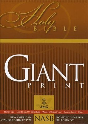NASB GIANT PRINT HANDY SIZE BLACK BL